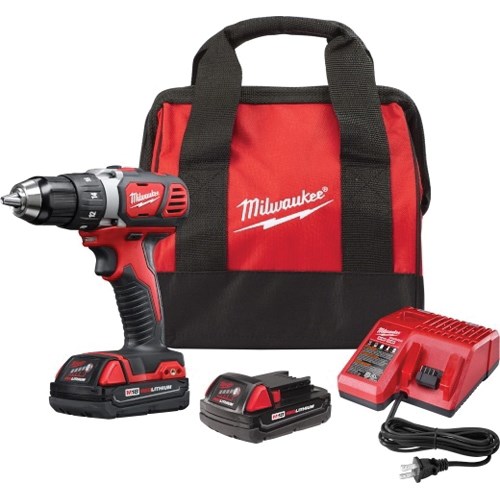 M18 COMPACT HAMMER DRILL KIT W/2 BAT