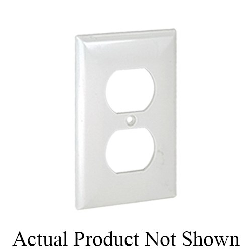 WALLPLATE 1G WHT RECPT