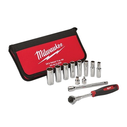 RATCHET SET 12PC SAE