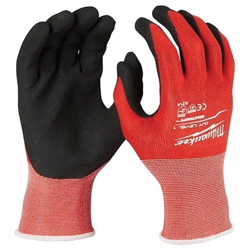 GLOVES SHEET METAL RED NITRIL DIPPED XL