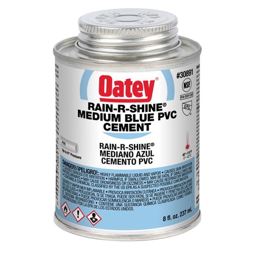 CEMENT PVC BLUE RAINRSHINE 8OZ 31856