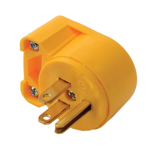 PLUG RIGHT ANGLE 125V 15A