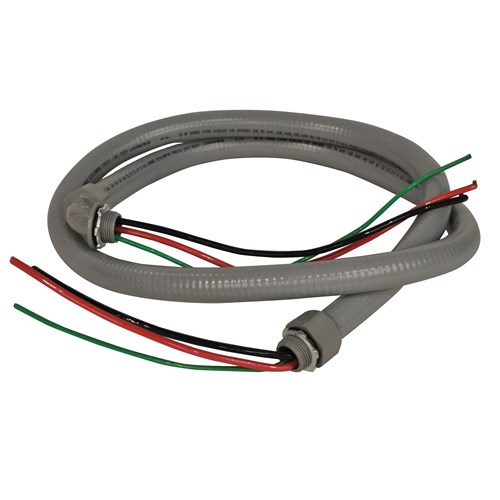 WHIP 1/2IN X 8FT 10AWG PLASTIC FITTING