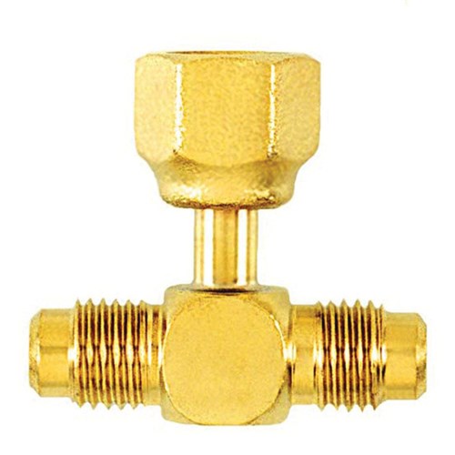 BRASS CONNECTOR TEE PKG OF 2