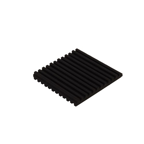 VIBRATION PAD 3/8X2X2 SOLID RUBBER