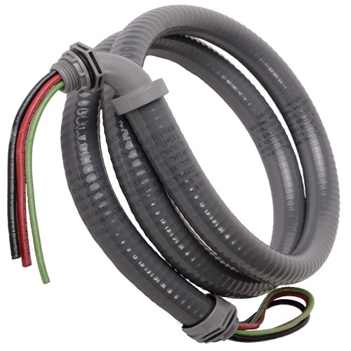 WHIP 1/2IN X 6FT 10AWG PLASTIC FITTINGS