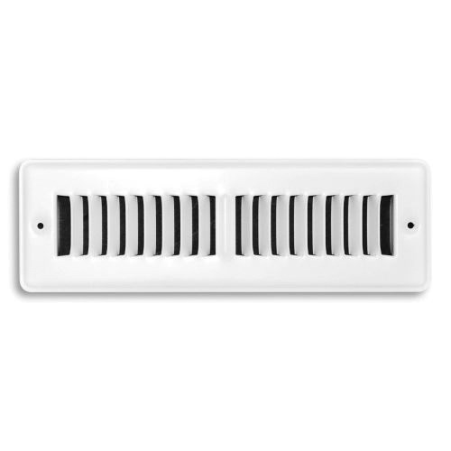 10X2-1/4 TOE SPACE GRILLE WHITE