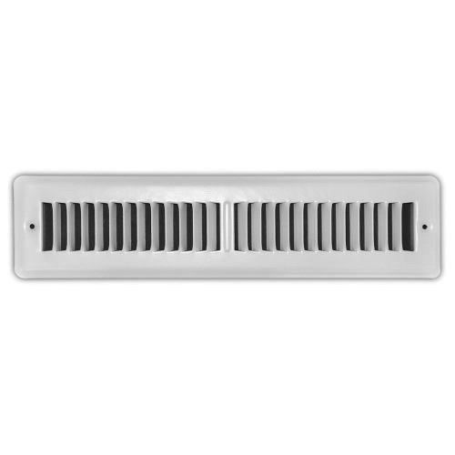 14X2-1/4 TOE SPACE GRILLE WHITE