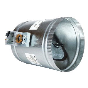 DAMPER ROUND MOTORIZED PWR O/C