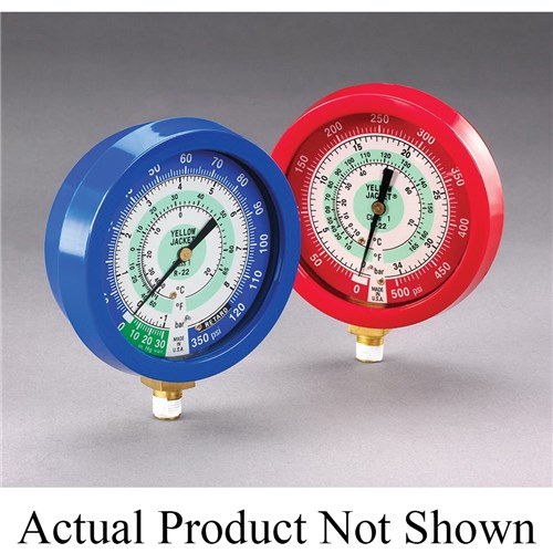 GAUGE RED LIQ FILLED 22/410A