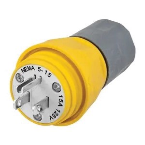 PLUG WATERTIGHT 2P/3W NEMA5-15