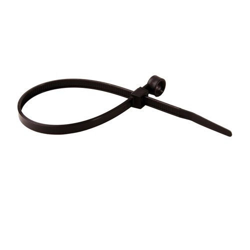 CABLE TIE 7INW/HOLE BLK 100 PKG