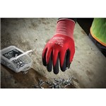 GLOVES SHEET METAL RED NITRIL DIPPED L