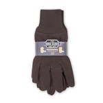 BROWN JERSEY GLOVES (6 PAIR/PACK)