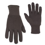 BROWN JERSEY GLOVES (6 PAIR/PACK)