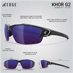 KHOR - BLACK AQUA PRE RED MIRROR LENS